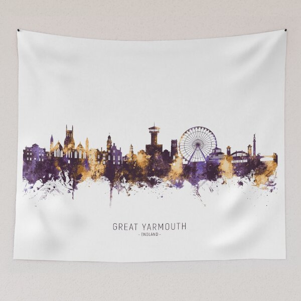 Item preview, Great Yarmouth England Skyline designed and sold by ArtPrints.