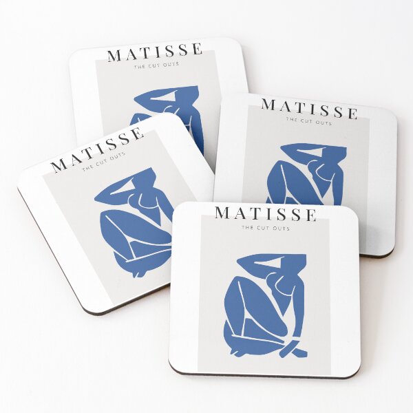Item preview, Matisse Blue woman contemporary abstract art designed and sold by shreya ranjan.