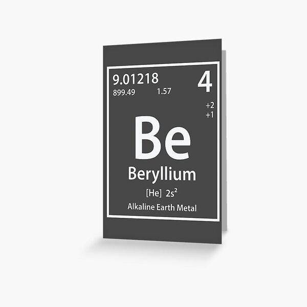 Artikel-Vorschau von Beryllium-Element, designt und verkauft von cerebrands.