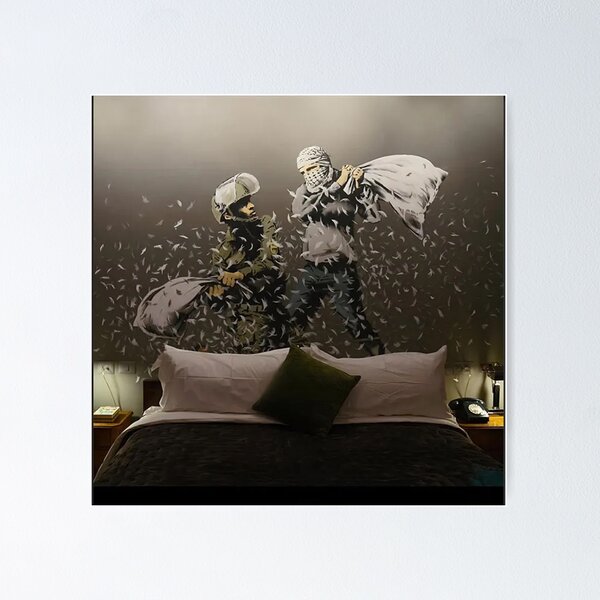 Banksy by Walled Off Hotel Pillow Fight