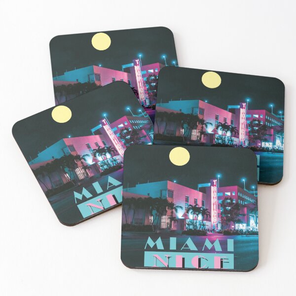 Item preview, Miami nice aesthetic skyline meme designed and sold by Mauswohn.
