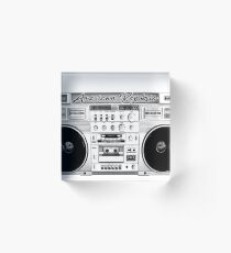 Throwback BoomBox Acrylic Block