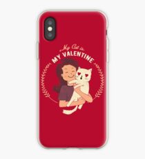 My Cat Is My Valentine iPhone Case