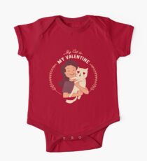 My Cat Is My Valentine One Piece - Short Sleeve