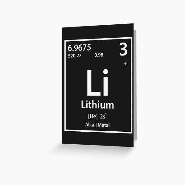 Artikel-Vorschau von Lithium-Element, designt und verkauft von cerebrands.