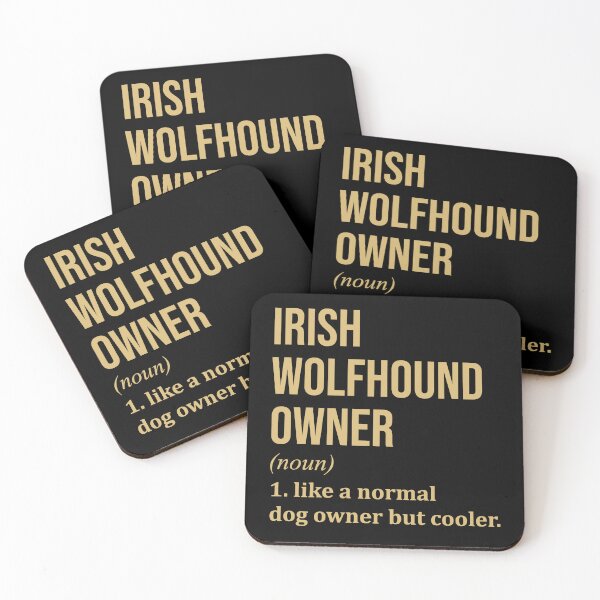 Item preview, Irish Wolfhound Dog Owner Definition in Gold designed and sold by XCIV.