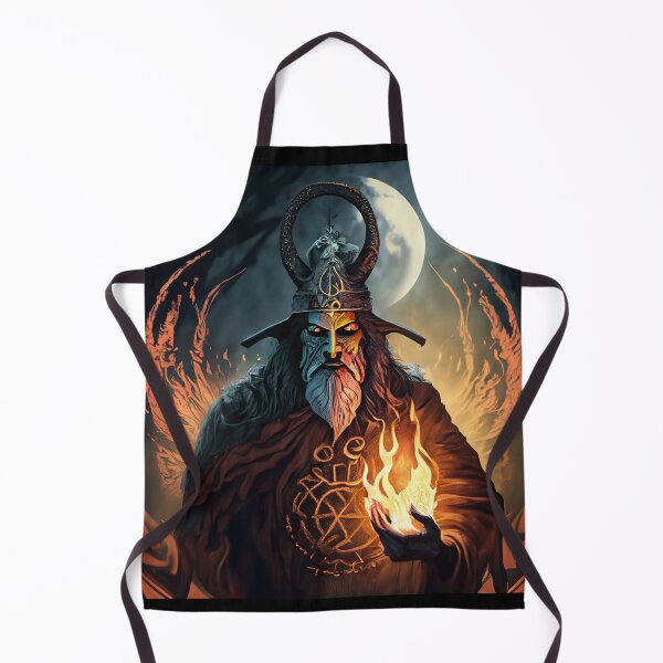 Item preview, Dark wizard, duel, fire spell, halloween designed and sold by Sunmoonlove.