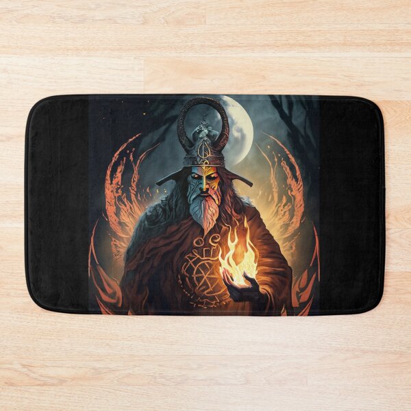 Item preview, Dark wizard, duel, fire spell, halloween designed and sold by Sunmoonlove.