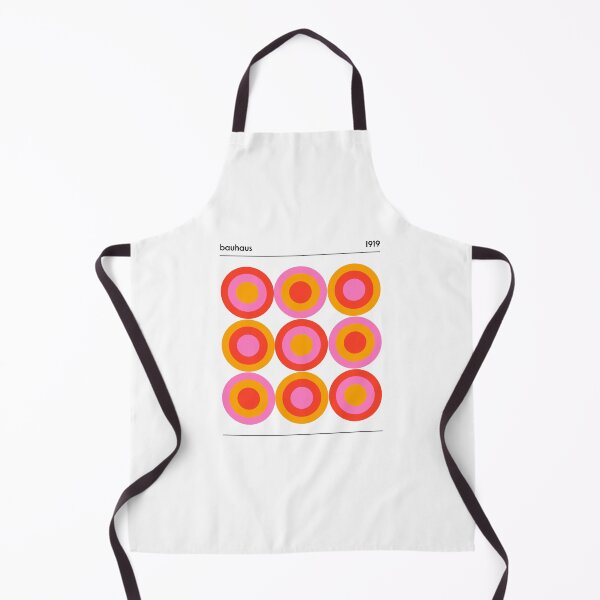 Item preview, Bauhaus Circle Pattern Red Pink Orange designed and sold by ahumbleconcept.