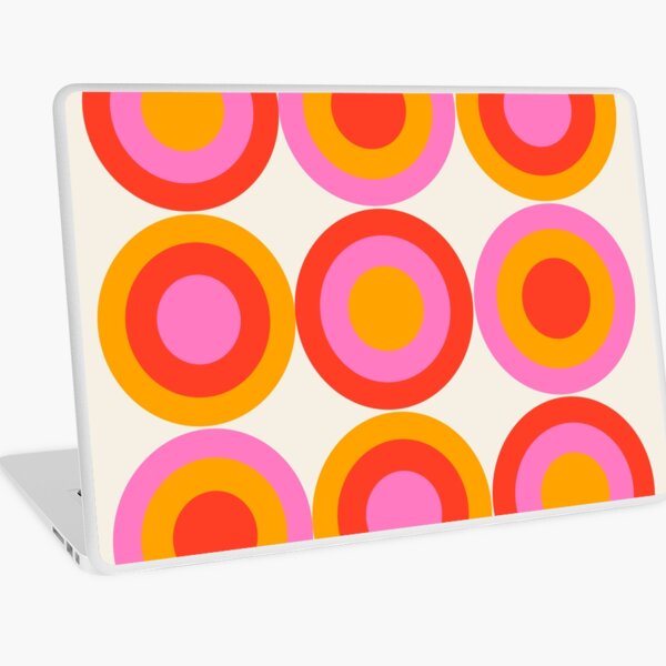 Item preview, Bauhaus Circle Pattern Red Pink Orange designed and sold by ahumbleconcept.