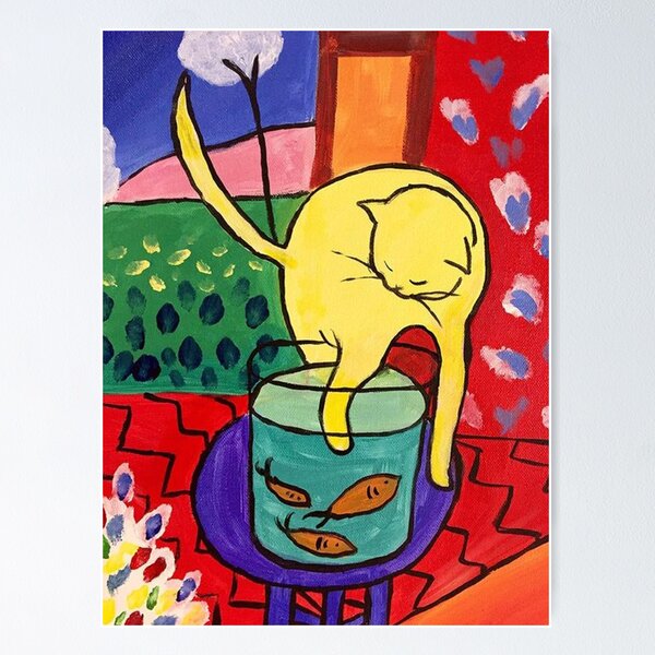Item preview, Henri Matisse the Cat With Red Fish Masterpiece designed and sold by LydiaCathery.