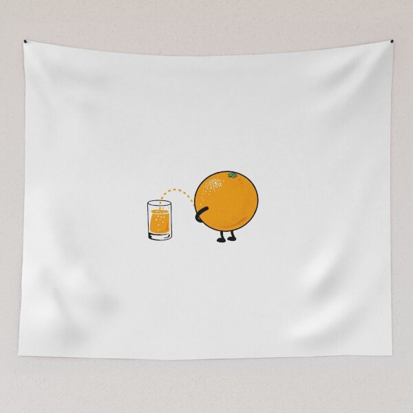 Item preview, funny orange juice cartoon designed and sold by CarrolEdmonds.