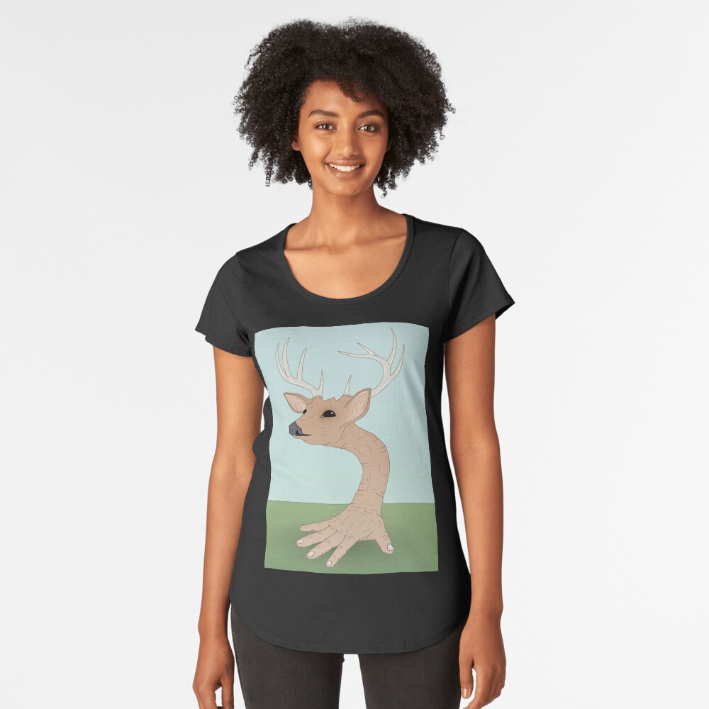 Hand Deer Premium Scoop T-Shirt