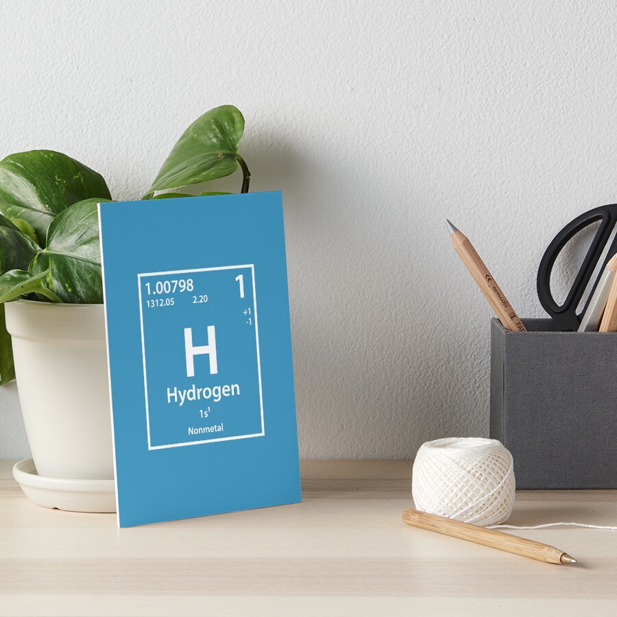 Hydrogen Element Art Board Print