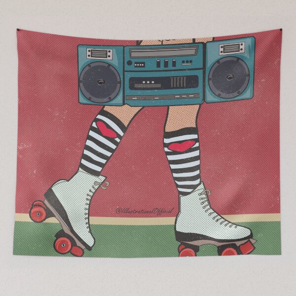 Item preview, retro 80s stereo comic art red designed and sold by illustrational0.