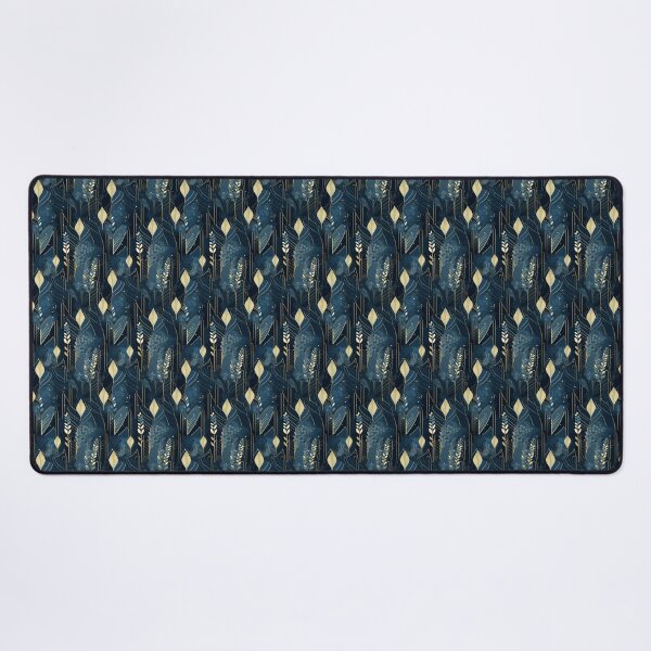 Item preview, Frostbound Mystery: A Tranquil Blue and Silver Seamless Pattern- N 31 designed and sold by Moisky Patterns.