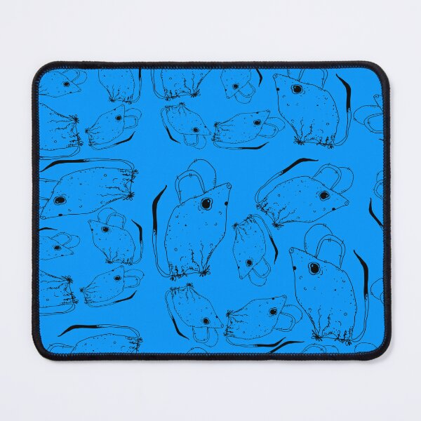 Item preview, TINY BUT MIGHTY BLACK x LIGHT BLUE RODENT MOUSE designed and sold by GIVENGRACE.ART.