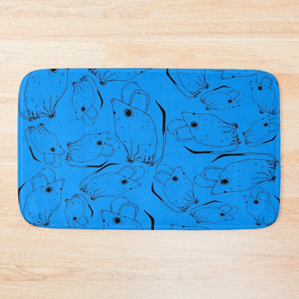 Item preview, TINY BUT MIGHTY BLACK x LIGHT BLUE RODENT MOUSE  designed and sold by GIVENGRACE.ART.