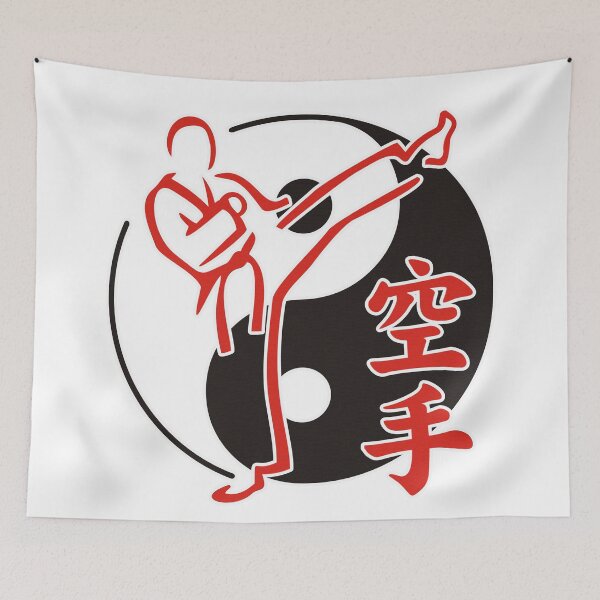 Item preview, Yin Yang Asian Martial Arts Karate Fighter Symbol designed and sold by EDDArt.