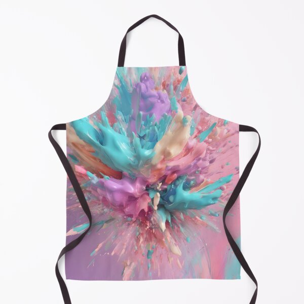 Item preview, Exploding Paint Abstract Pink Turquoise Lilac designed and sold by Cato99.