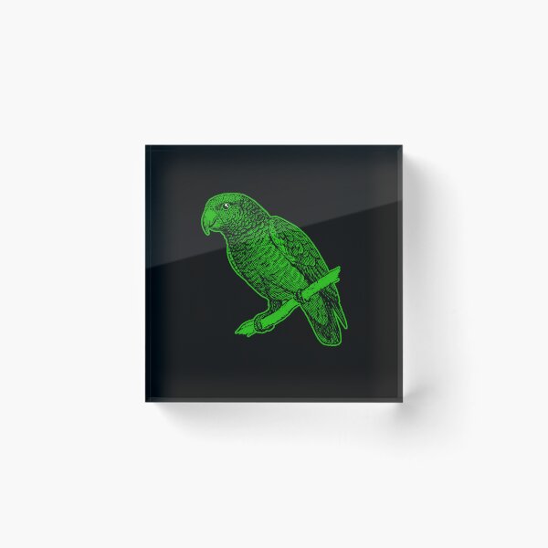 Item preview, Pájaro Perico Loro Verde designed and sold by dopeandbirds.