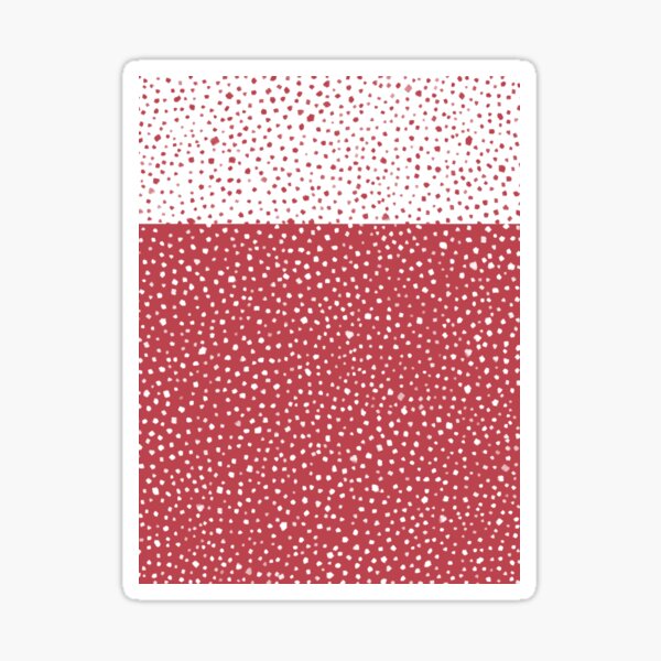 Item preview, Two-Tone Painted Smudge Dots Red and White designed and sold by kierkegaard.