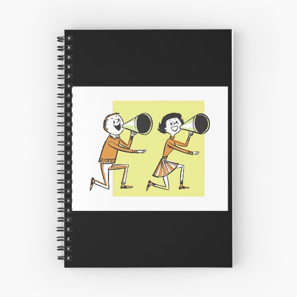 Item preview, male and female cheerleader with megaphone csa images	 designed and sold by rnjqgiqk33.