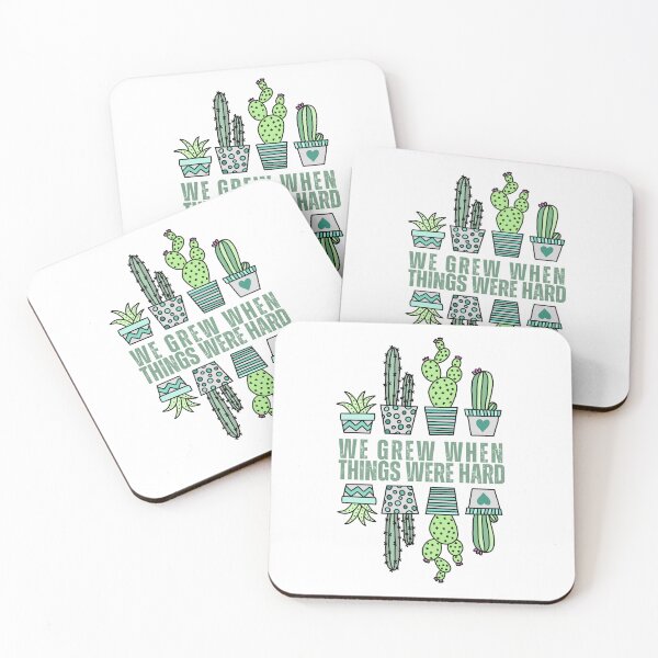 Item preview, We grew when things were hard cactus  designed and sold by DeluxBee.