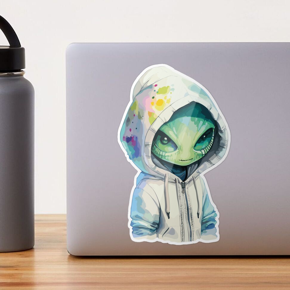 50-Piece Alien Sticker Pack - Waterproof Vinyl Decals For Laptop, Water Bottle, Skateboard & Phone