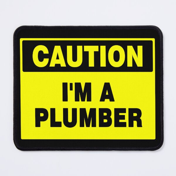 Item preview, Caution I'm A Plumber Yellow Sign designed and sold by AASparksDesigns.