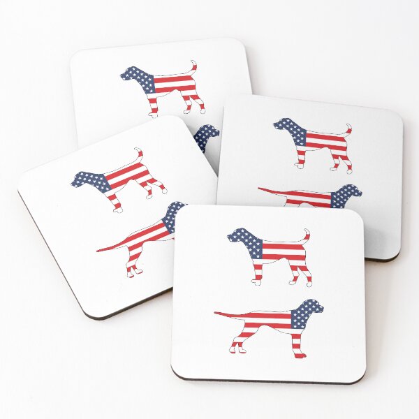 Item preview, USA Flag Dogs designed and sold by MarshallStickerX.