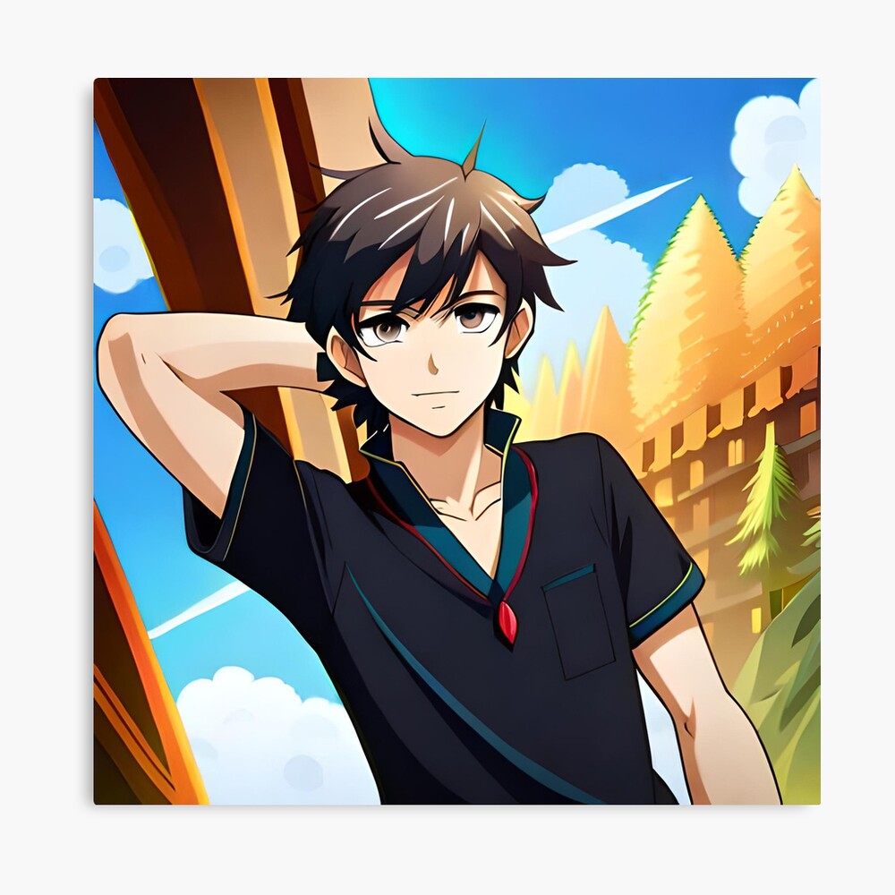 Cool and handsome anime boy 