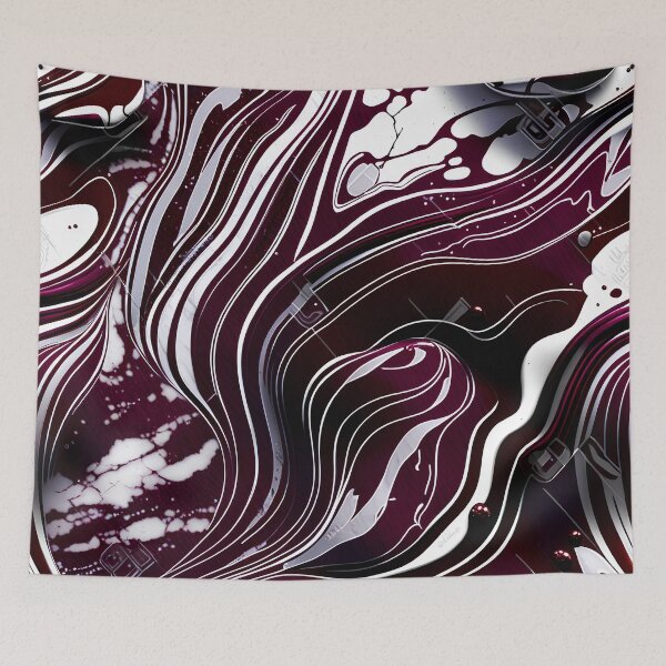 Item preview,  Maroon and white marble swirls #3 designed and sold by BirdsnStuff.
