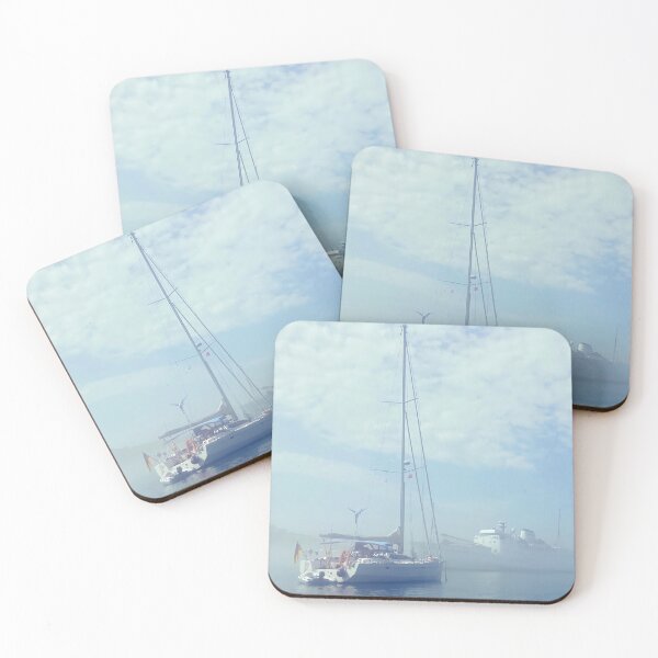 Item preview, Gone Fishing - Cornish Harbour, Early Morning Mist  designed and sold by Oh Halo Berry.