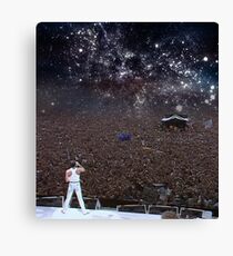 Freddy Mercury Wembley Stadium 1986 Canvas Print