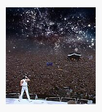 Lámina fotográfica Freddy Mercury Wembley Stadium 1986