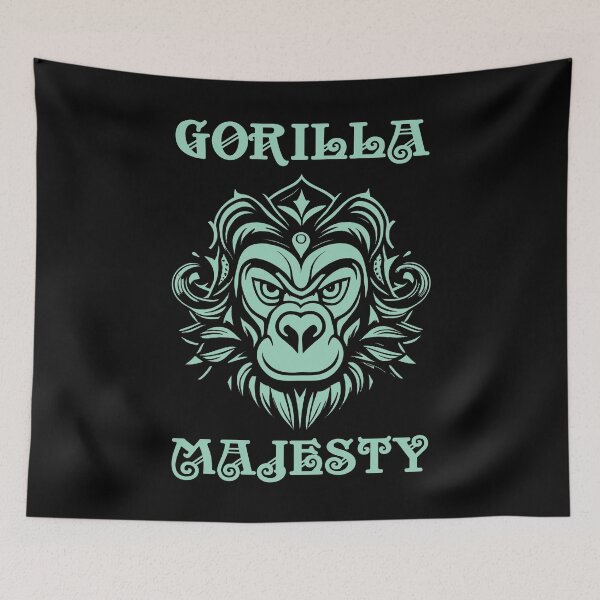 Item preview, Gorilla Coat Of Arms Aquamarine designed and sold by Soulemotion.