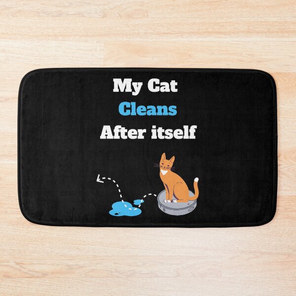 Item preview, vacuum robot cat cleaning cat funny robot and cat lover sophisticated cat designed and sold by Artstastic.