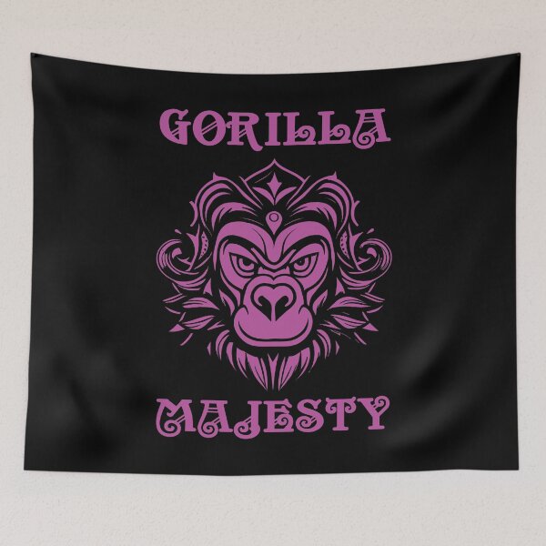 Item preview, Gorilla Coat Of Arms Fuchsia designed and sold by Soulemotion.