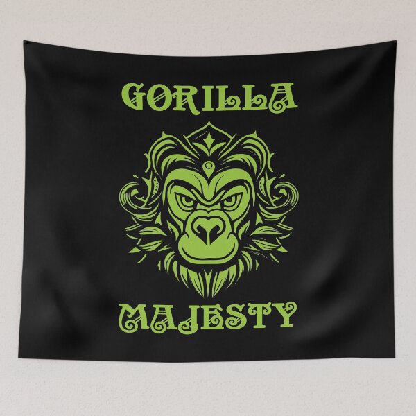 Item preview, Gorilla Coat Of Arms Yellow-green designed and sold by Soulemotion.