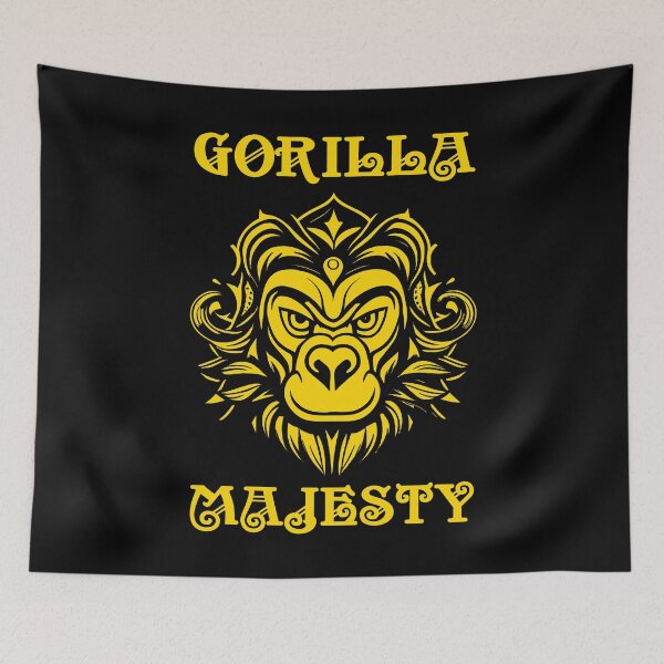 Item preview, Gorilla Coat Of Arms Gold designed and sold by Soulemotion.