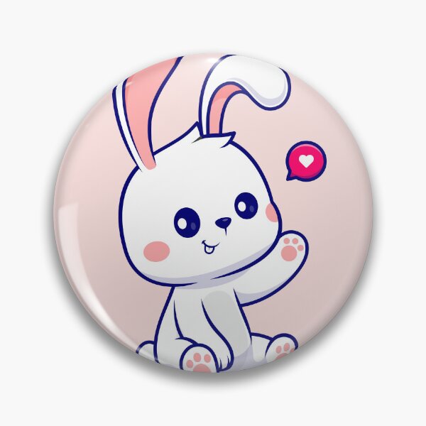 Item preview, Sweet Rabbit Sitting Pretty - An Endearing Cartoon Illustration designed and sold by hjian8219.