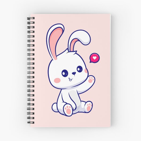 Item preview, Sweet Rabbit Sitting Pretty - An Endearing Cartoon Illustration designed and sold by hjian8219.