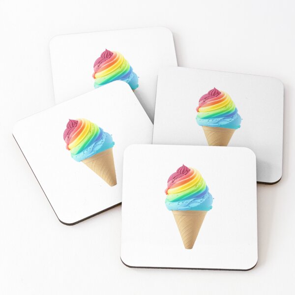 Item preview, Rainbow ice cream icecream cornet frozen summer dessert treat icy cool designed and sold by w1ckerman.