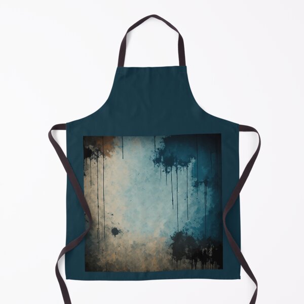 Item preview, Grungy drippy wall with blue and yellow designed and sold by ArtyBuys.