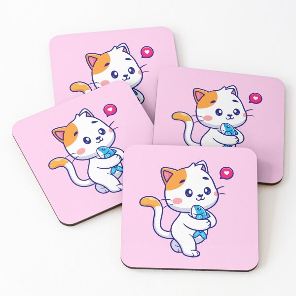 Item preview, Fishy Friends Forever - A Whisker-Tickling Cartoon Illustration designed and sold by hjian8219.