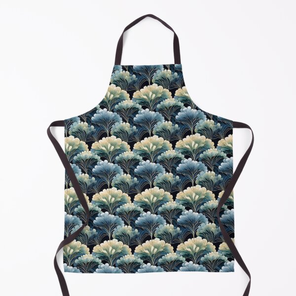 Item preview, Frostbound Mystery: A Tranquil Blue and Silver Seamless Pattern- N 57 designed and sold by Moisky Patterns.