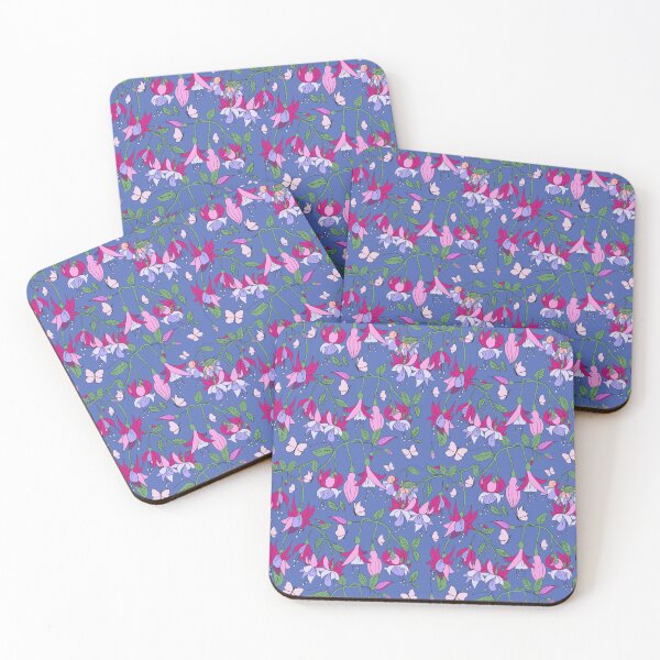Item preview, Fuchsia Garden and Butterflies - Midnight Magic designed and sold by CandiceLocklee.