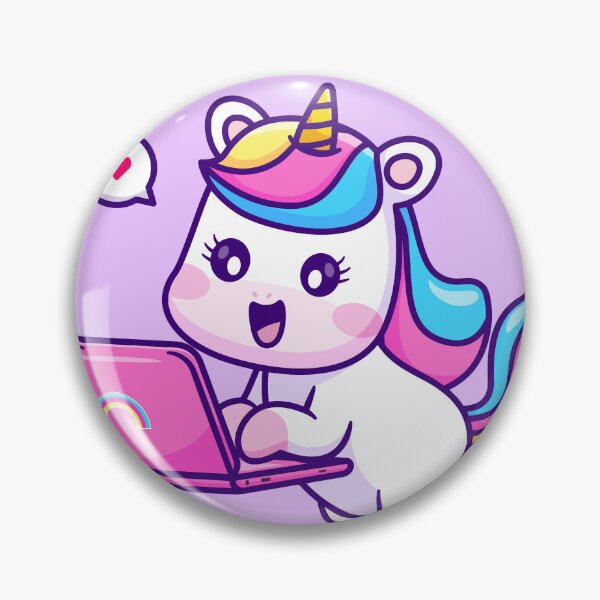 Item preview, Magical Unicorn at Work - A Cute Cartoon Illustration designed and sold by hjian8219.
