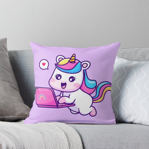 Item preview, Magical Unicorn at Work - A Cute Cartoon Illustration designed and sold by hjian8219.